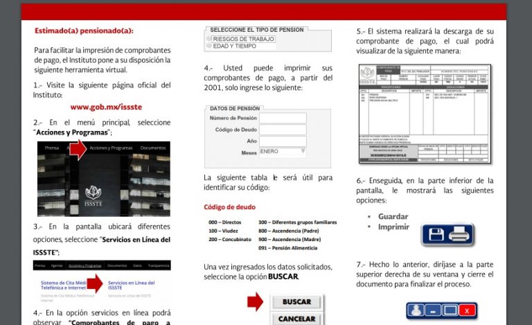 Cómo descargar los talones de pago del ISSSTE