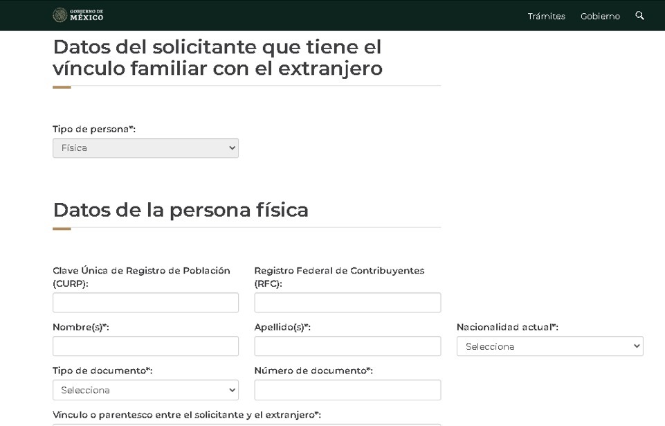 Pasos para solicitar la Visa por Unidad familiar en México 2